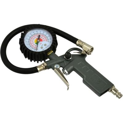GEKO, Druckluftaufsatz, Ausblaspistole mit Manometer, max. Druck 8 bar GEKO, Druckluftaufsatz, Ausblaspistole mit Manometer, max. Druck 8 bar
