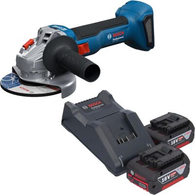 Professional, Winkelschleifer, Bosch GWS 18V-8 Professional Akku Winkelschleifer 18 V 125 mm Brushless + 2x Akku 4,0 Ah + Ladegerät (125 mm) Professional, Winkelschleifer, Bosch GWS 18V-8 Professional Akku Winkelschleifer 18 V 125 mm Brushless + 2x Akku 4,0 Ah + Ladegerät (125 mm)