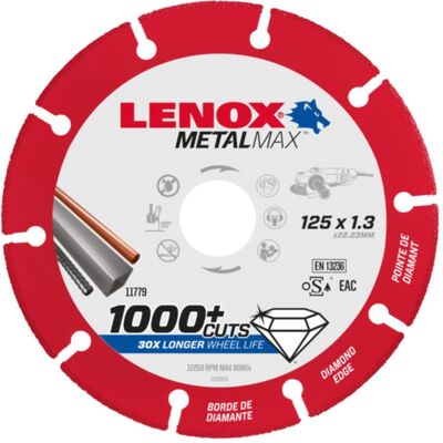 Lenox, Sägeblatt, Diamanttrennscheibe 125mm X 1,3mm Lenox, Sägeblatt, Diamanttrennscheibe 125mm X 1,3mm