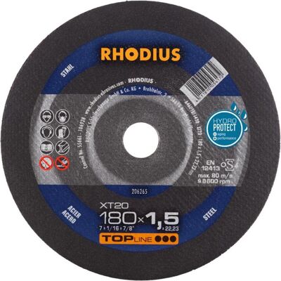 RHODIUS - XT20 - 180 mm - stahl - Trennscheibe RHODIUS - XT20 - 180 mm - stahl - Trennscheibe
