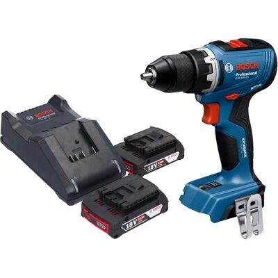 Bosch Professional, Bohrmaschine + Akkuschrauber, GSR 18V-65 Professional Akku Bohrschrauber 18 V 63 Nm Brushless + 2x Akku 2,0 Ah + Ladegerät (Bohrschrauber) Bosch Professional, Bohrmaschine + Akkuschrauber, GSR 18V-65 Professional Akku Bohrschrauber 18 V 63 Nm Brushless + 2x Akku 2,0 Ah + Ladegerät (Bohrschrauber)