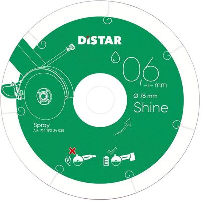 Sägeblatt, DISTAR TARCZA DIAMENTOWA SHINE 76 x 0 6 x 22 23mm Sägeblatt, DISTAR TARCZA DIAMENTOWA SHINE 76 x 0 6 x 22 23mm
