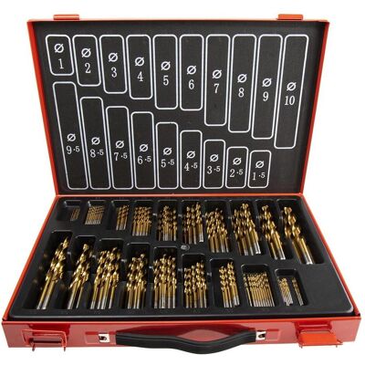 RS PRO, Bohrereinsatz, Spiralbohrer TiN 170-teilig (10 mm) RS PRO, Bohrereinsatz, Spiralbohrer TiN 170-teilig (10 mm)