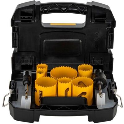 DeWalt, Lochsäge, Otwornica Zestaw 11cz. Bimetal Dla Elektryka (16 mm, 20 mm, 25 mm, 32 mm, 35 mm, 40 mm, 44 mm, 51 mm, 64 mm) DeWalt, Lochsäge, Otwornica Zestaw 11cz. Bimetal Dla Elektryka (16 mm, 20 mm, 25 mm, 32 mm, 35 mm, 40 mm, 44 mm, 51 mm, 64 mm)