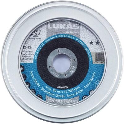 Lukas, Sägeblatt, LUKAS-ERZETT T41 125 AT007233V9807010 Trennscheiben-Set 125 mm 10 St. Lukas, Sägeblatt, LUKAS-ERZETT T41 125 AT007233V9807010 Trennscheiben-Set 125 mm 10 St.
