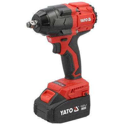 Yato, Bohrmaschine + Akkuschrauber, KLUCZ UDAROWY BEZSZCZOTKOWY 18V 1/2" 800NM 2*4AH (Schlagschrauber) Yato, Bohrmaschine + Akkuschrauber, KLUCZ UDAROWY BEZSZCZOTKOWY 18V 1/2" 800NM 2*4AH (Schlagschrauber)