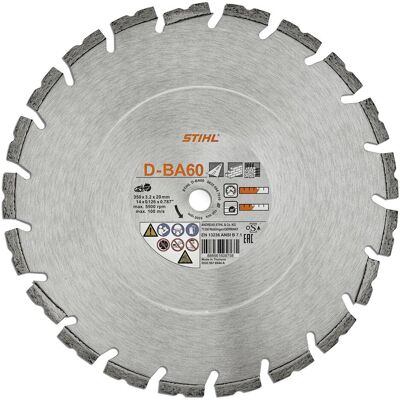 Stihl, Sägeblatt, Diamant-Trennscheibe D-BA60 Ø350mm Stihl, Sägeblatt, Diamant-Trennscheibe D-BA60 Ø350mm