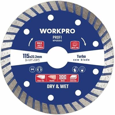 Workpro, Sägeblatt, Diamanttrennscheibe Profi Turbo Workpro, Sägeblatt, Diamanttrennscheibe Profi Turbo