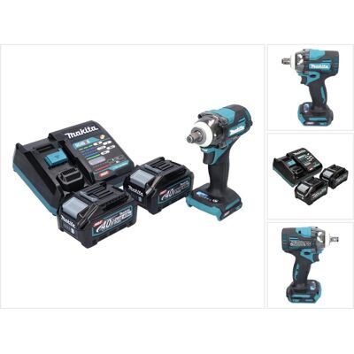 Makita, Bohrmaschine + Akkuschrauber, TW 004 GM2 Akku Schlagschrauber 40 V max. 1/2" 350 Nm XGT Brushless + 2x Akku 4,0 Ah + (Schlagschrauber) Makita, Bohrmaschine + Akkuschrauber, TW 004 GM2 Akku Schlagschrauber 40 V max. 1/2" 350 Nm XGT Brushless + 2x Akku 4,0 Ah + (Schlagschrauber)