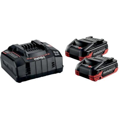 Metabo, Werkzeugakku + Ladegerät, 2 Stück 18V 4,0Ah LiHD Xtreme Akkus mit Ladegerät (18 V) Metabo, Werkzeugakku + Ladegerät, 2 Stück 18V 4,0Ah LiHD Xtreme Akkus mit Ladegerät (18 V)