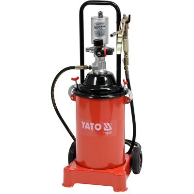Yato, Zubehör Druckluftwerkzeug, Profi Druckluft Fettpresse 12 Liter 6-8 Bar / Ausgang: 300-400 Bar / 0,85L/min YT-07067 Yato, Zubehör Druckluftwerkzeug, Profi Druckluft Fettpresse 12 Liter 6-8 Bar / Ausgang: 300-400 Bar / 0,85L/min YT-07067