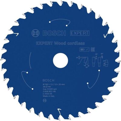 Bosch Professional Zubehör, Sägeblatt, EXPERT Wood Kreissägeblatt, 160x20 mm, T36 Bosch Professional Zubehör, Sägeblatt, EXPERT Wood Kreissägeblatt, 160x20 mm, T36