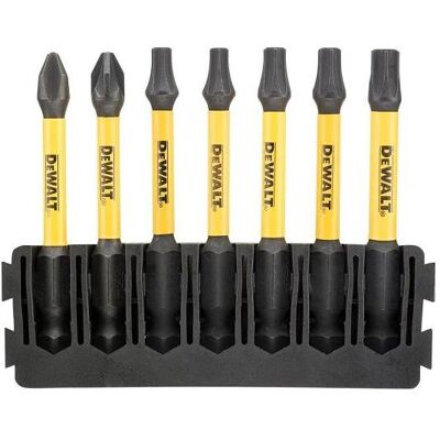 DeWalt, Bits, 7pc 57mm Pz Tx Mix Bar Flextorq DeWalt, Bits, 7pc 57mm Pz Tx Mix Bar Flextorq
