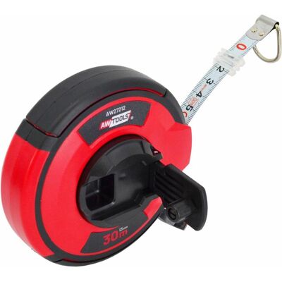 Awtools, Längenmesswerkzeug, Stahl-Massband 20 m (20 m) Awtools, Längenmesswerkzeug, Stahl-Massband 20 m (20 m)