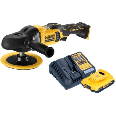 DeWalt, Schleifmaschine + Poliermaschine, DCM 849 D1 Akku Exzenter Poliermaschine 18 V 180 mm Brushless + 1x Akku 2,0 Ah + Ladegerät (Exzenterpolierer) DeWalt, Schleifmaschine + Poliermaschine, DCM 849 D1 Akku Exzenter Poliermaschine 18 V 180 mm Brushless + 1x Akku 2,0 Ah + Ladegerät (Exzenterpolierer)