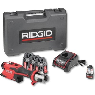 Ridgid, Presswerkzeug, 78278 RP251 Kompaktes 12 - 35 mm Set Akku-Presszange 12V 2.5 Ah Li-Ion + 3 Backen TH 16-20-26 Ridgid, Presswerkzeug, 78278 RP251 Kompaktes 12 - 35 mm Set Akku-Presszange 12V 2.5 Ah Li-Ion + 3 Backen TH 16-20-26