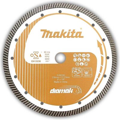 Makita, Sägeblatt, Zubehör D-80195 Diamant-Schleifscheibe 230x22.23mm Makita, Sägeblatt, Zubehör D-80195 Diamant-Schleifscheibe 230x22.23mm