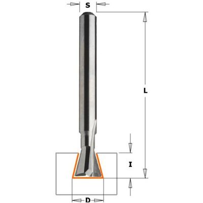 CMT, Fräser, 718.060.11 Schwalbenschwanzfräserwelle 6 mm CMT, Fräser, 718.060.11 Schwalbenschwanzfräserwelle 6 mm