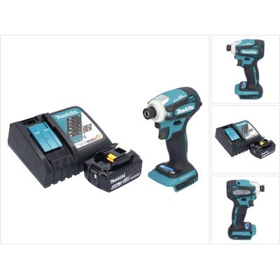 Makita, Bohrmaschine + Akkuschrauber, DTD 172 RG1 Akku Schlagschrauber 18 V 180 Nm 1/4" Brushless + 1x Akku 6,0 Ah + Ladegerät (Schlagschrauber) Makita, Bohrmaschine + Akkuschrauber, DTD 172 RG1 Akku Schlagschrauber 18 V 180 Nm 1/4" Brushless + 1x Akku 6,0 Ah + Ladegerät (Schlagschrauber)