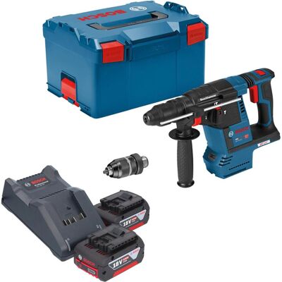 Bosch Professional, Bohrmaschine + Akkuschrauber, GBH 18V-26 F Professional Akku Bohrhammer 18 V 2,6 J SDS plus Brushless + 2x Akku 4,0 Ah + Bosch Professional, Bohrmaschine + Akkuschrauber, GBH 18V-26 F Professional Akku Bohrhammer 18 V 2,6 J SDS plus Brushless + 2x Akku 4,0 Ah +