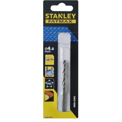 Stanley Bohrereinsatz, Fatmax Metallbohrer 4,2 mm HSS-CNC STA51043 (4,20 mm) Stanley Bohrereinsatz, Fatmax Metallbohrer 4,2 mm HSS-CNC STA51043 (4,20 mm)