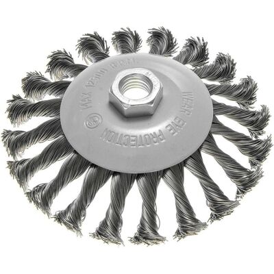 Graphite, Schleifmittel, Drahtbürste 125mm, gedrehter Draht, Stahl M14 Graphite, Schleifmittel, Drahtbürste 125mm, gedrehter Draht, Stahl M14