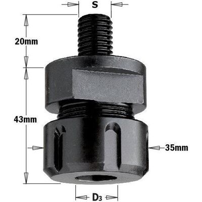 CMT Spannzangen M16x2 - Mandrino Portafrese CMT Spannzangen M16x2 - Mandrino Portafrese