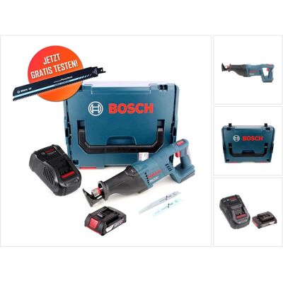 Bosch Professional, Säbelsäge, Gratis Carbide Säbelsägeblatt GSA 18 V-LI Akku Säbelsäge 18 V + 1x Akku 2,0 Ah + Ladeger Bosch Professional, Säbelsäge, Gratis Carbide Säbelsägeblatt GSA 18 V-LI Akku Säbelsäge 18 V + 1x Akku 2,0 Ah + Ladeger