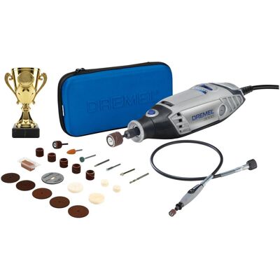 Dremel, Multifunktionswerkzeug, 3000 Champions Editie - Multitool - Met gratis kampioensbeker om zelf te graveren (Multifunktionswerkzeug, Rotationswerkzeug) Dremel, Multifunktionswerkzeug, 3000 Champions Editie - Multitool - Met gratis kampioensbeker om zelf te graveren (Multifunktionswerkzeug, Rotationswerkzeug)