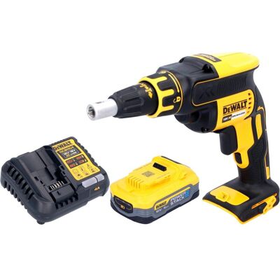 DeWalt, Bohrmaschine + Akkuschrauber, DCF 620 H1 Akku Trockenbauschrauber 18 V 30 Nm Brushless + 1x Powerstack Akku 5,0 Ah + (Trockenbauschrauber) DeWalt, Bohrmaschine + Akkuschrauber, DCF 620 H1 Akku Trockenbauschrauber 18 V 30 Nm Brushless + 1x Powerstack Akku 5,0 Ah + (Trockenbauschrauber)