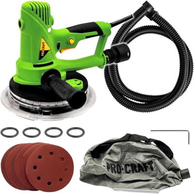 Procraft, Schleifmaschine + Poliermaschine, EX950EL Trockenbauschleifer 710 Watt 180 mm + Zubehör (Trockenschleifer) Procraft, Schleifmaschine + Poliermaschine, EX950EL Trockenbauschleifer 710 Watt 180 mm + Zubehör (Trockenschleifer)