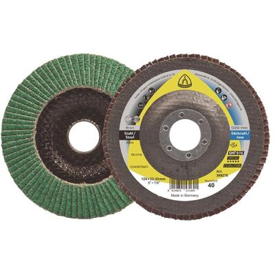 Magni, Schleifmittel, Fächerschleifsch. SMT 976 125x22,23mm gewölbt K80 Keramikkorund K80 Klingspor (80) Magni, Schleifmittel, Fächerschleifsch. SMT 976 125x22,23mm gewölbt K80 Keramikkorund K80 Klingspor (80)