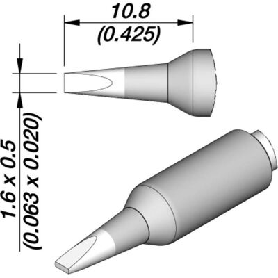 JBC Lötspitze Serie C245E, C245160E/1,6 x 0,5 mm, Meisselform (Lötspitze), Lötgerät Zubehör JBC Lötspitze Serie C245E, C245160E/1,6 x 0,5 mm, Meisselform (Lötspitze), Lötgerät Zubehör