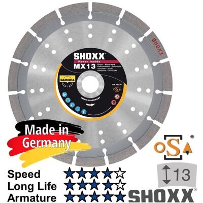 Samedia, Sägeblatt, SAME SHOXX MX13 Diamant-Trennscheibe 125mm Premium 13mm 310346 Samedia, Sägeblatt, SAME SHOXX MX13 Diamant-Trennscheibe 125mm Premium 13mm 310346