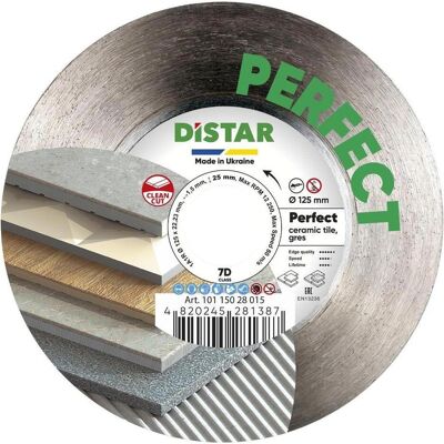 Distar, Sägeblatt, Diamentowa tarcza 1A1R 125mm Perfect Distar, Sägeblatt, Diamentowa tarcza 1A1R 125mm Perfect