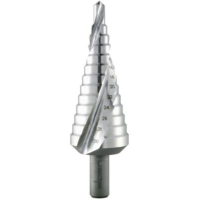Alpen, Bohrereinsatz, HSS-Stufenbohrer Gr.3 Ø 6-30 (6-30 Millimeter) Alpen, Bohrereinsatz, HSS-Stufenbohrer Gr.3 Ø 6-30 (6-30 Millimeter)