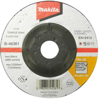 Makita B-46361 - Edelstahl Schleifscheibe Makita B-46361 - Edelstahl Schleifscheibe