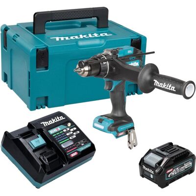 Makita, Bohrmaschine + Akkuschrauber, HP 003 GM101 Akku Schlagbohrschrauber 40 V max. 180 Nm Brushless + 1x Akku 4,0 Ah + (Schlagbohrschrauber) Makita, Bohrmaschine + Akkuschrauber, HP 003 GM101 Akku Schlagbohrschrauber 40 V max. 180 Nm Brushless + 1x Akku 4,0 Ah + (Schlagbohrschrauber)