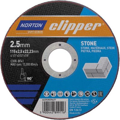 Magni, Sägeblatt, Norton Trennscheibe Stein C30R-115x2.5x22.23mm Magni, Sägeblatt, Norton Trennscheibe Stein C30R-115x2.5x22.23mm