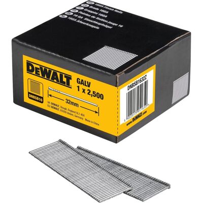 DeWalt, Tackerklammern + Tackernägel, Stauchkopfn. DNBSB 32mm 2.5kSt. Galv DeWalt, Tackerklammern + Tackernägel, Stauchkopfn. DNBSB 32mm 2.5kSt. Galv