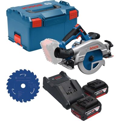 Professional, Handkreissäge, Bosch GKS 18V-57-2 GX Professional Akku Kreissäge 18 V 165 mm Brushless + 2x Akku 5,0 Ah + Professional, Handkreissäge, Bosch GKS 18V-57-2 GX Professional Akku Kreissäge 18 V 165 mm Brushless + 2x Akku 5,0 Ah +