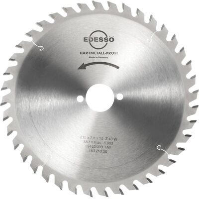 Edessö, Sägeblatt, Kreissägeblatt HW Profi 210x2,8x30 ZZ.40W Edessö, Sägeblatt, Kreissägeblatt HW Profi 210x2,8x30 ZZ.40W