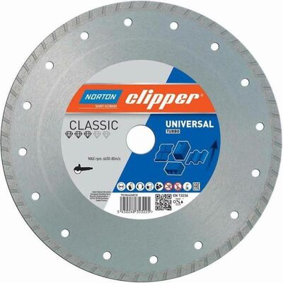 Symantec Norton Clipper, Sägeblatt, Clipper Diamanttrennscheibe Classic Universal Turbo - 350x25,4 mm Symantec Norton Clipper, Sägeblatt, Clipper Diamanttrennscheibe Classic Universal Turbo - 350x25,4 mm