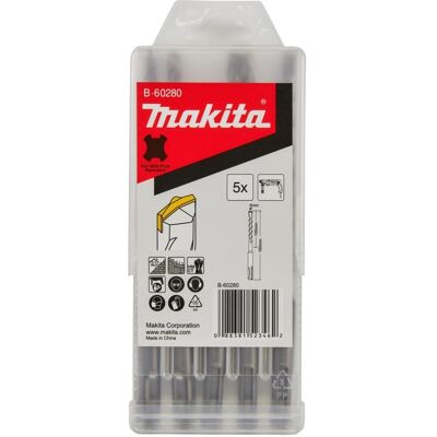 Makita, Bohrereinsatz, Bohrerset SDS-PLUS « centering tip » für Mauerwerk (6 Millimeter) Makita, Bohrereinsatz, Bohrerset SDS-PLUS « centering tip » für Mauerwerk (6 Millimeter)