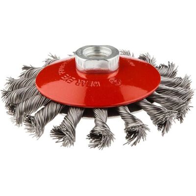 Graphite, Schleifmittel, Wire disc brush, bent 115 mm M14 INOX - 57H591 Graphite, Schleifmittel, Wire disc brush, bent 115 mm M14 INOX - 57H591