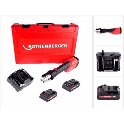 Rothenberger, Presswerkzeug, ROMAX 4000 Akku Pressmaschine 18V + 2x Akku 4,0Ah + Ladegerät + Koffer Rothenberger, Presswerkzeug, ROMAX 4000 Akku Pressmaschine 18V + 2x Akku 4,0Ah + Ladegerät + Koffer