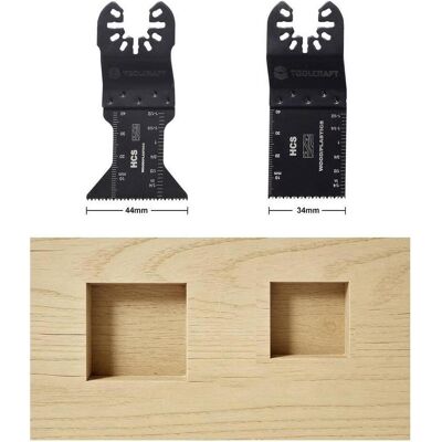 Toolcraft, Sägeblatt, TO-10246107 HCS Multifunktionswerkzeug-Zubehör-Set 100 St. Toolcraft, Sägeblatt, TO-10246107 HCS Multifunktionswerkzeug-Zubehör-Set 100 St.