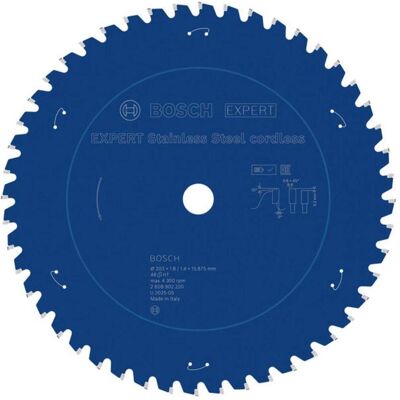 Bosch Professional Zubehör, Sägeblatt, EXPERT Stainless Steel Kreissägeblatt, 203x15,88 mm, T48 Bosch Professional Zubehör, Sägeblatt, EXPERT Stainless Steel Kreissägeblatt, 203x15,88 mm, T48