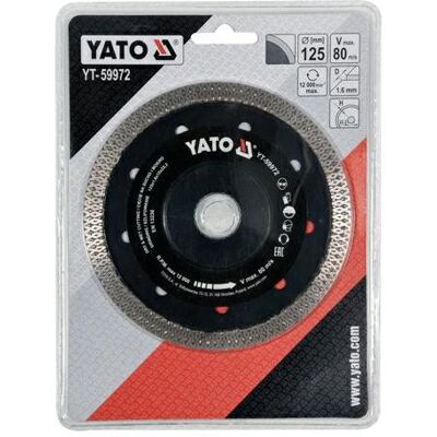 Yato, Sägeblatt, 125 -mm -Diamantscheibe für Keramik Yato, Sägeblatt, 125 -mm -Diamantscheibe für Keramik