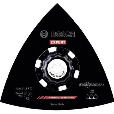 Bosch Professional Zubehör, Schleifmittel, EXPERT MAVZ 116 RT2 Schleifplatte für Multifunktionswerkzeuge (20) Bosch Professional Zubehör, Schleifmittel, EXPERT MAVZ 116 RT2 Schleifplatte für Multifunktionswerkzeuge (20)